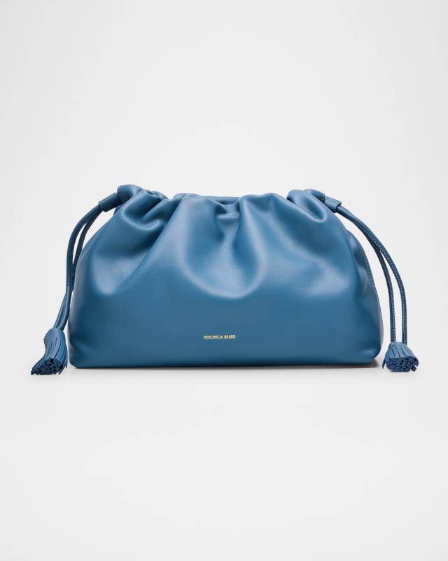 Stash Ruched Leather Shoulder Bag